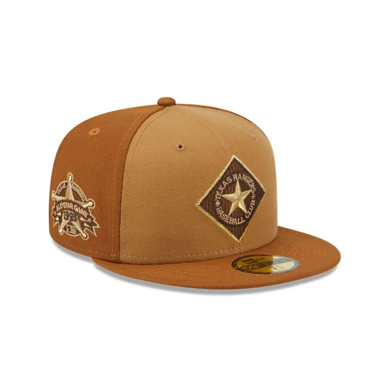Texas Rangers Tri-Tone Brown 59FIFTY Fitted Hat sold by New Era