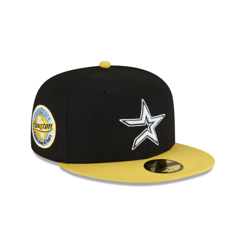 Houston Astros Chartreuse Visor 59FIFTY Fitted Hat sold by New Era