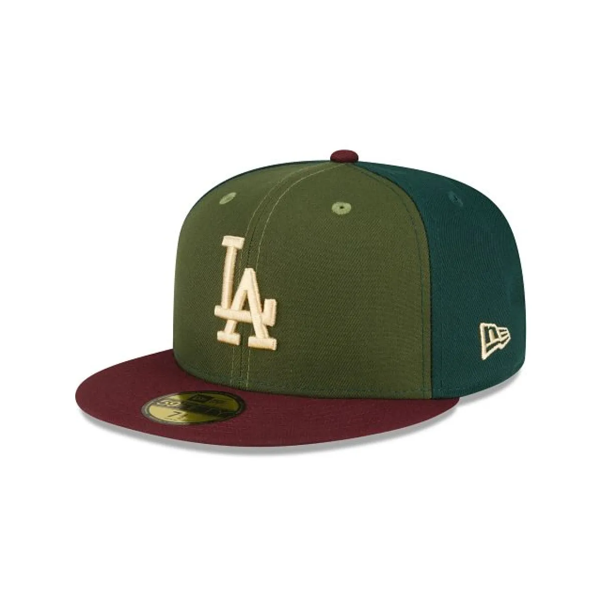 Just Caps Dark Green Los Angeles Dodgers 59FIFTY Fitted Hat