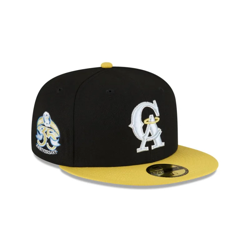 Los Angeles Angels Chartreuse Visor 59FIFTY Fitted Hat sold by New Era