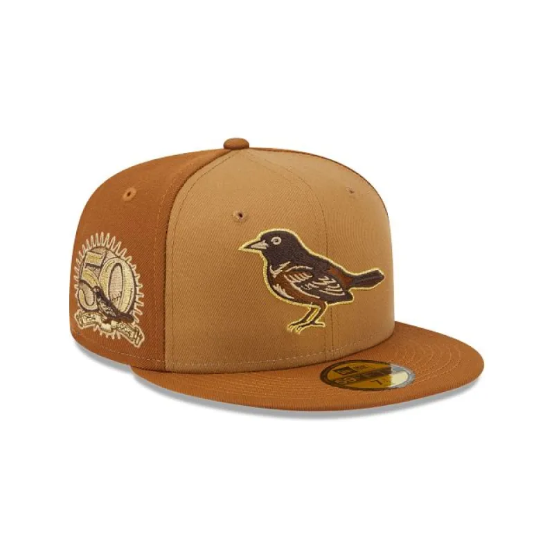 Baltimore Orioles Tri-Tone Brown 59FIFTY Fitted Hat sold by New Era