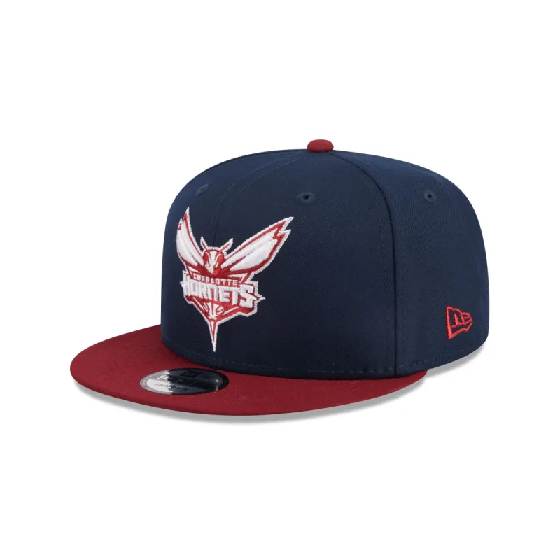 Charlotte Hornets Color Pack Navy 9FIFTY Snapback Hat sold by New Era