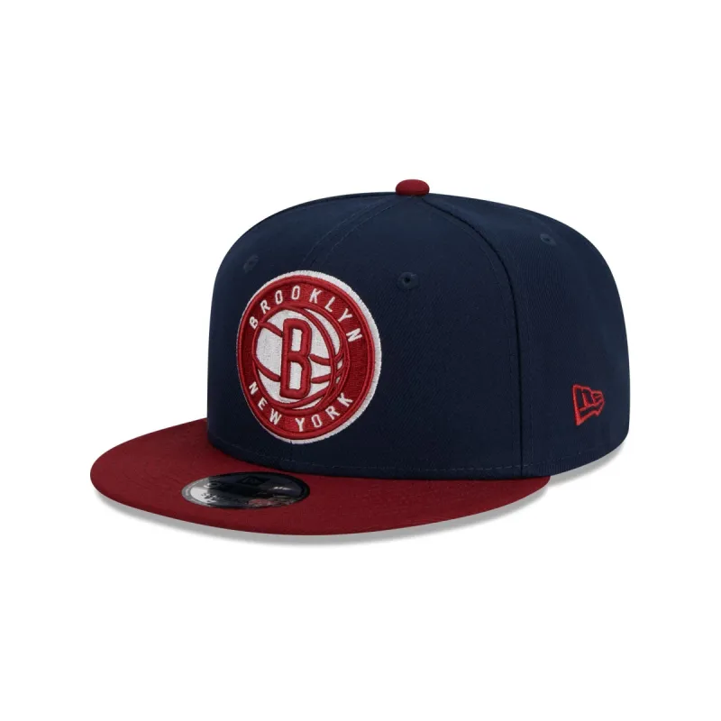 Brooklyn Nets Color Pack Navy 9FIFTY Snapback Hat sold by New Era