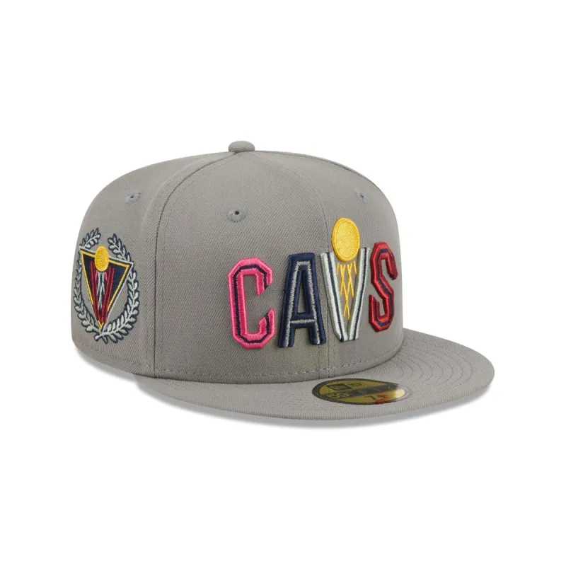 Cleveland Cavaliers Color Pack Gray 59FIFTY Fitted Hat sold by New Era