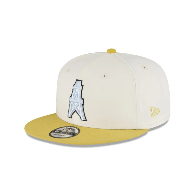 Houston Oilers Chartreuse Chrome 9FIFTY Snapback sold by New Era
