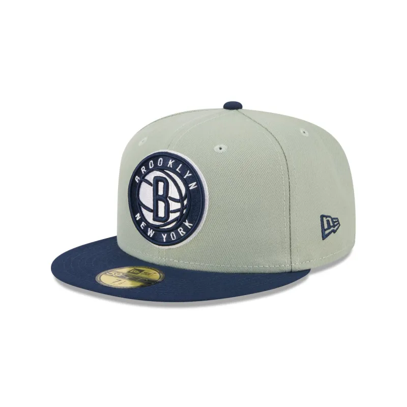 Brooklyn Nets Color Pack Green 59FIFTY Fitted Hat sold by New Era