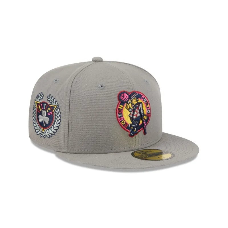 Boston Celtics Color Pack Gray 59FIFTY Fitted Hat sold by New Era