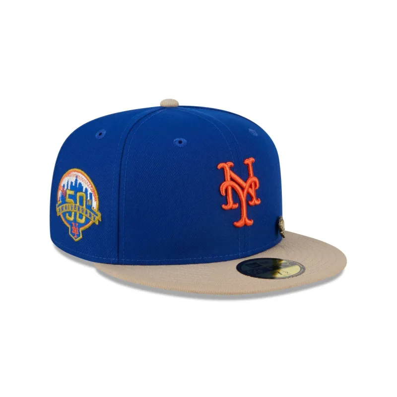New York Mets Varsity Pin 59FIFTY Fitted Hat sold by New Era