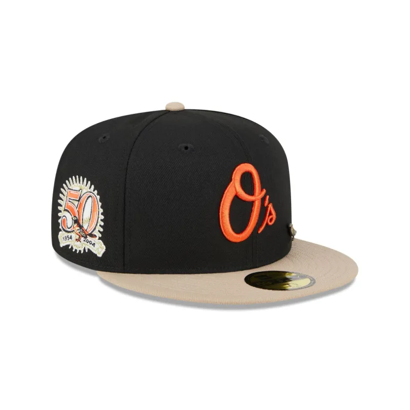 Baltimore Orioles Varsity Pin 59FIFTY Fitted Hat sold by New Era