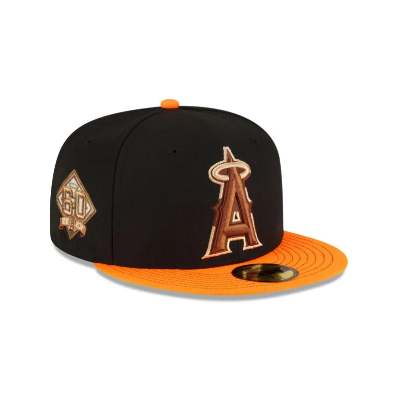 Just Caps Orange Visor Los Angeles Angels 59FIFTY Fitted Hat sold by New Era