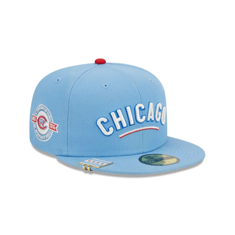 Chicago Cubs City Flag 59FIFTY Fitted Hat sold by New Era