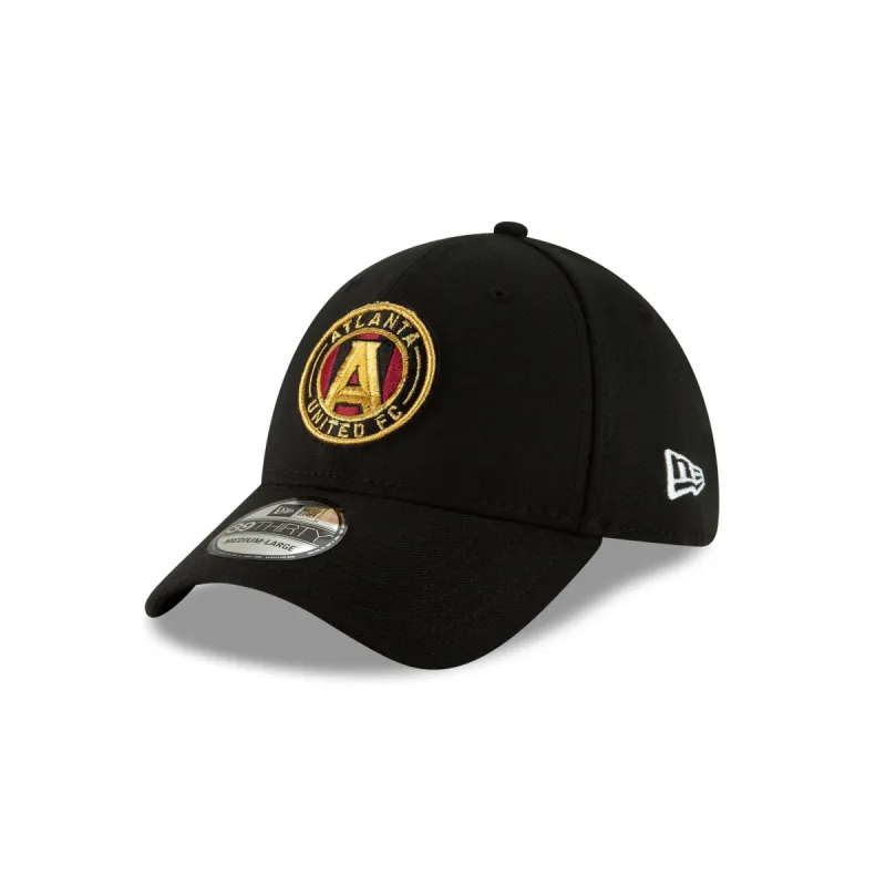 Atlanta United FC Black 39THIRTY Stretch Fit Hat sold by New Era