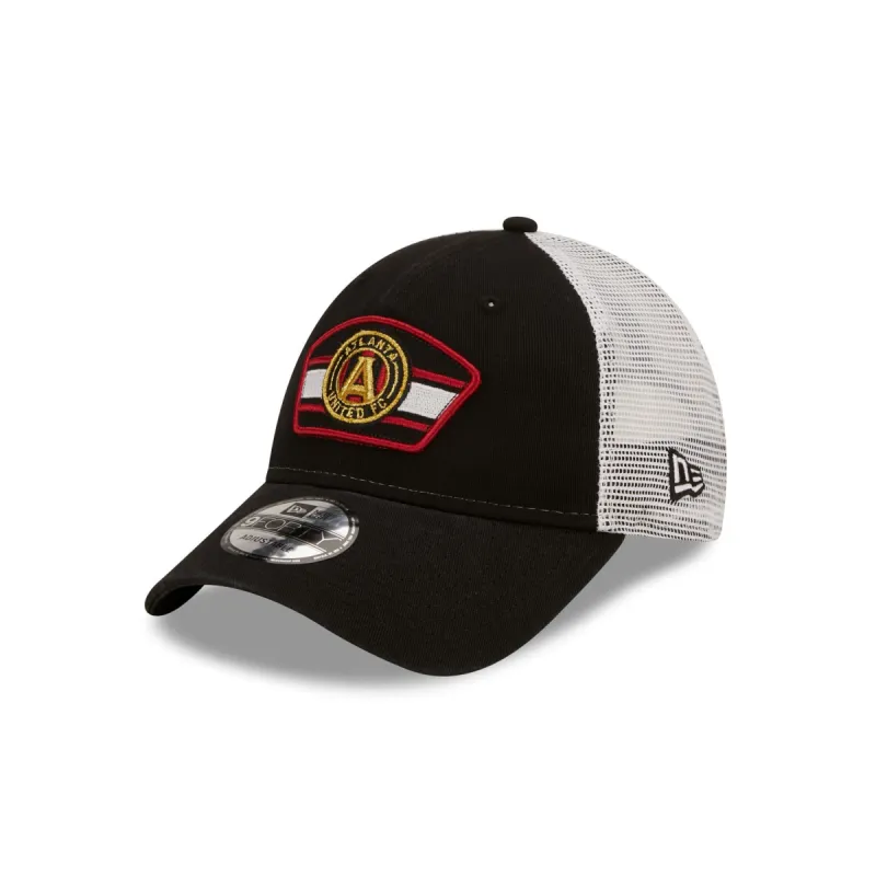 Atlanta United FC Black 9FORTY Trucker Hat sold by New Era
