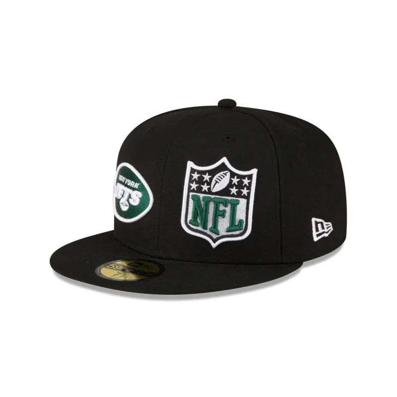 New York Jets 2023 Sideline Black 59FIFTY Fitted Hat sold by New Era