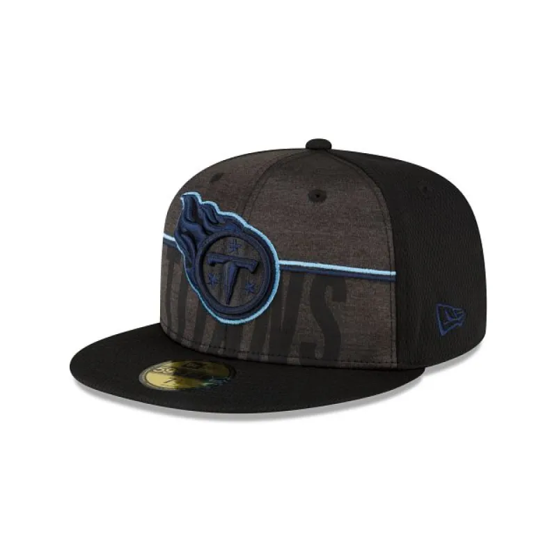 Tennessee Titans 2023 Training Black 59FIFTY Fitted Hat sold by New Era