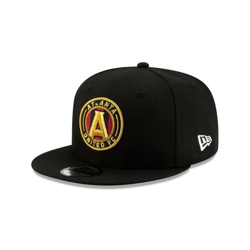 Atlanta United FC Black 9FIFTY Snapback Hat sold by New Era