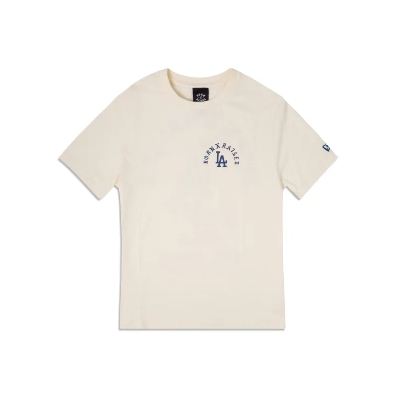Born X Raised Los Angeles Dodgers White T-Shirt sold by New Era