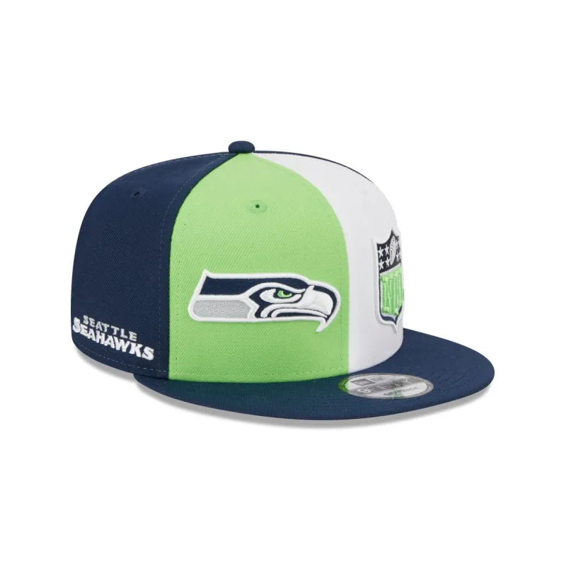 Seattle Seahawks 2023 Sideline 9FIFTY Snapback Hat sold by New Era
