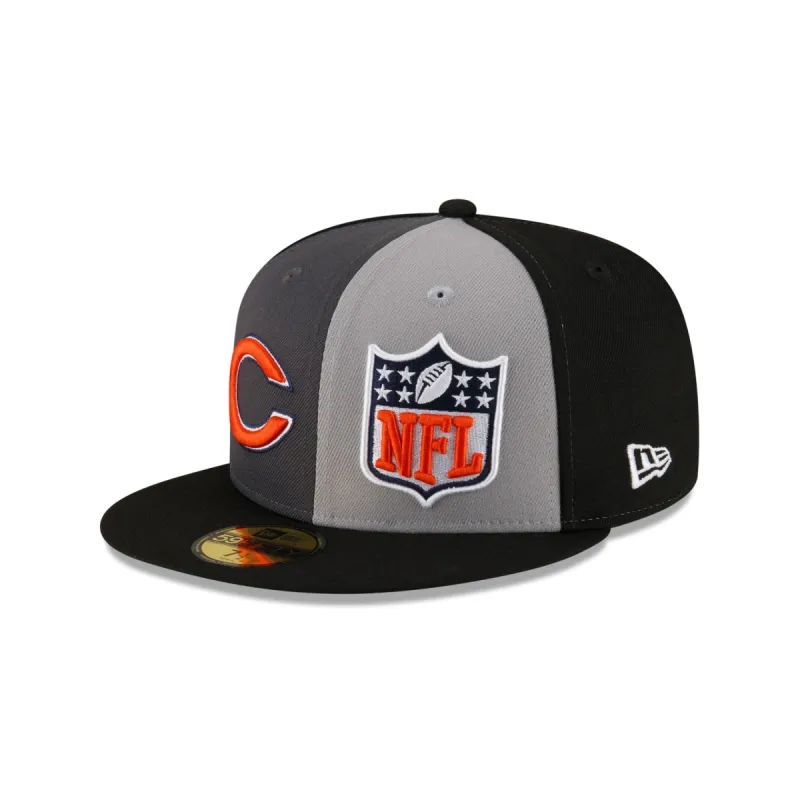 Chicago Bears 2023 Sideline Gray 59FIFTY Fitted Hat sold by New Era