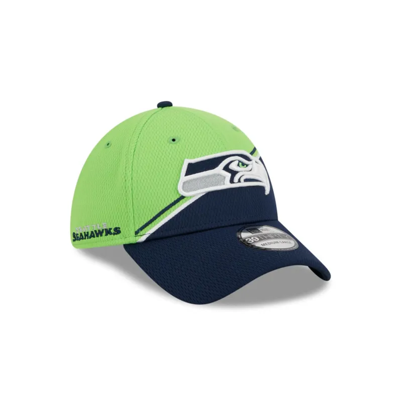 Seattle Seahawks 2023 Sideline 39THIRTY Stretch Fit Hat sold by New Era