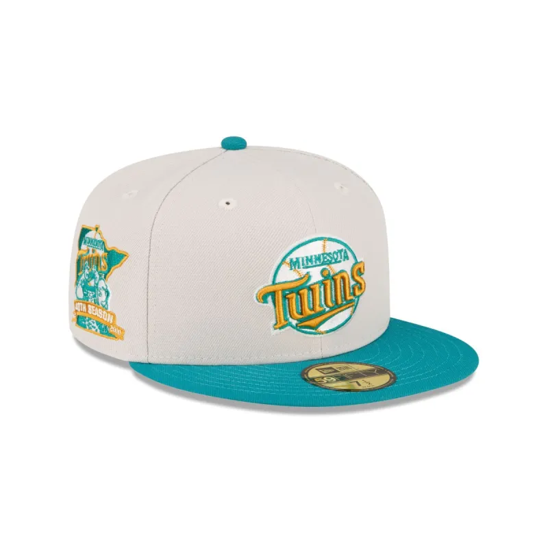 Just Caps Cadet Blue Minnesota Twins 59FIFTY Fitted Hat sold by New Era