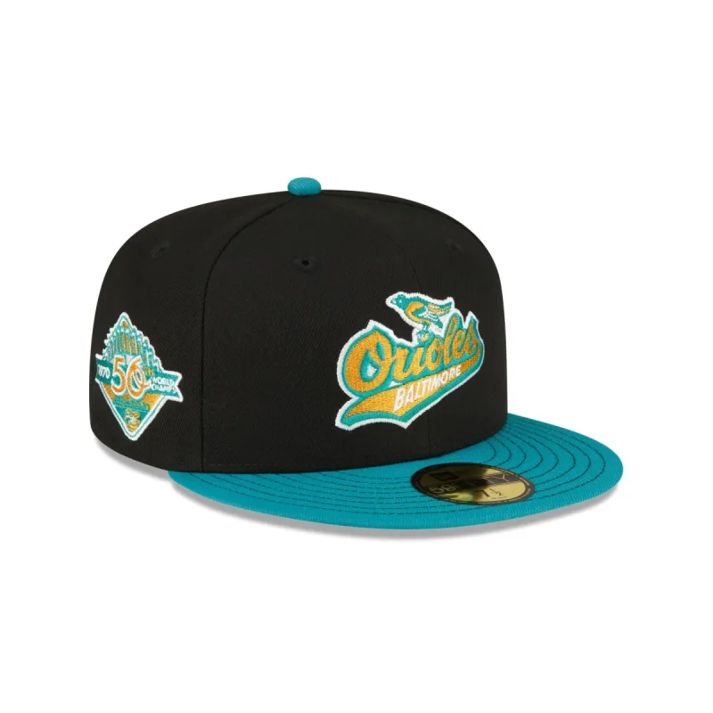 Just Caps Cadet Blue Baltimore Orioles 59FIFTY Fitted Hat sold by New Era