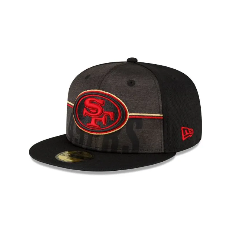 San Francisco 49ers 2023 Training Black 59FIFTY Fitted Hat sold by New Era