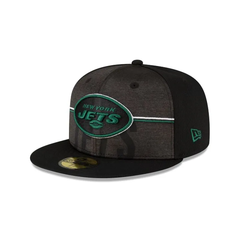New York Jets 2023 Training Black 59FIFTY Fitted Hat sold by New Era