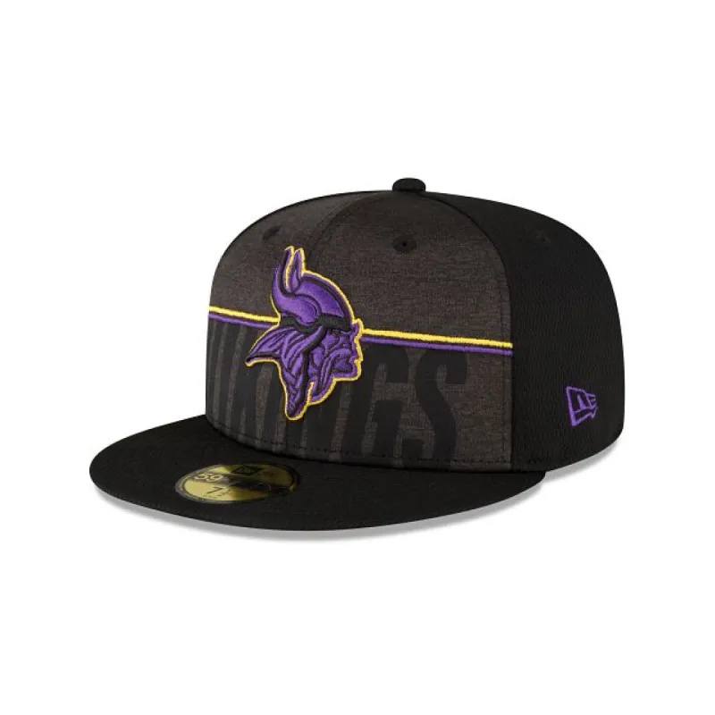 Minnesota Vikings 2023 Training Black 59FIFTY Fitted Hat sold by New Era