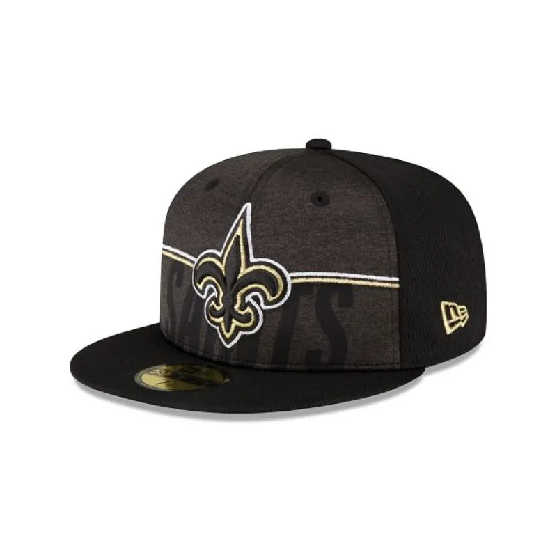 New Orleans Saints 2023 Training Black 59FIFTY Fitted Hat sold by New Era