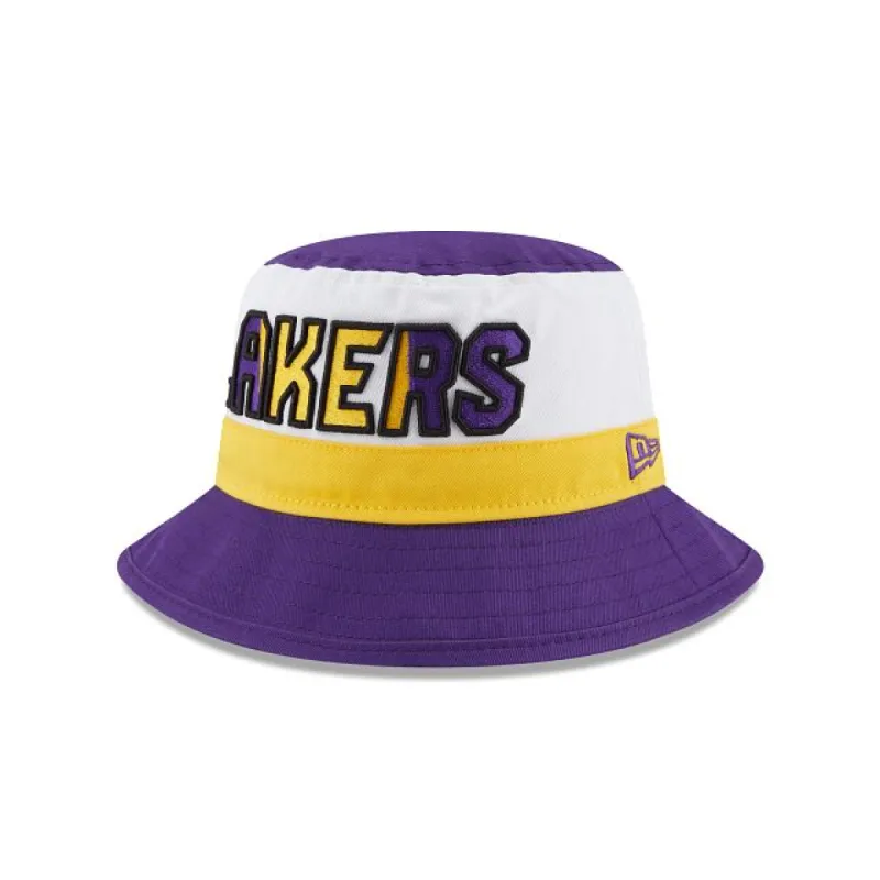 Los Angeles Lakers NBA Authentics: 2023 Back Half Edition Bucket Hat sold by New Era