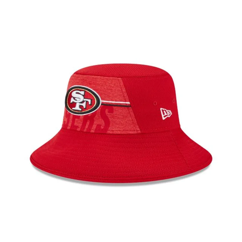 San Francisco 49ers 2023 Training Stretch Bucket Hat sold by New Era