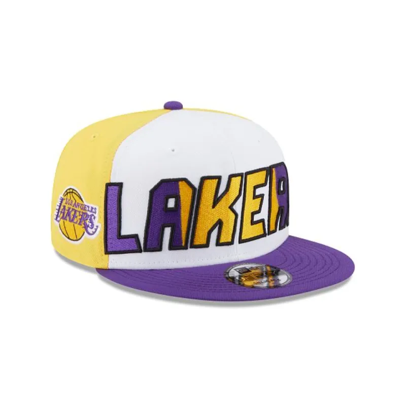 Los Angeles Lakers NBA Authentics: 2023 Back Half Edition 9FIFTY Snapback Hat sold by New Era