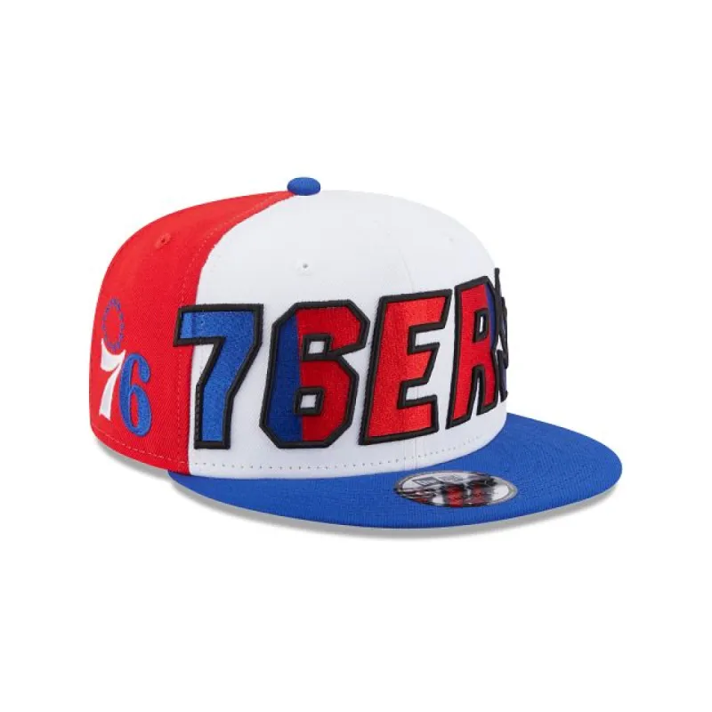 Philadelphia 76ers NBA Authentics: 2023 Back Half Edition 9FIFTY Snapback Hat sold by New Era