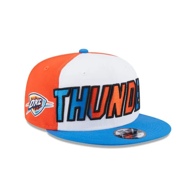 Oklahoma City Thunder NBA Authentics: 2023 Back Half Edition 9FIFTY Snapback Hat sold by New Era