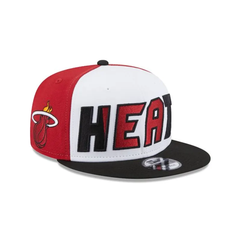Miami Heat NBA Authentics: 2023 Back Half Edition 9FIFTY Snapback Hat sold by New Era