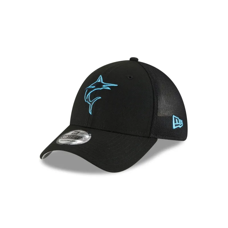 Miami Marlins 2023 Batting Practice 39THIRTY Stretch Fit Hat sold by New Era