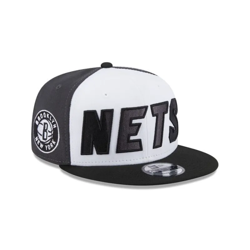 Brooklyn Nets NBA Authentics: 2023 Back Half Edition 9FIFTY Snapback Hat sold by New Era