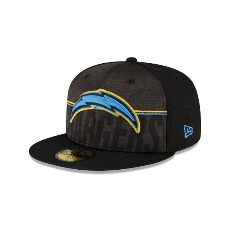 Los Angeles Chargers 2023 Training Black 59FIFTY Fitted Hat sold by New Era