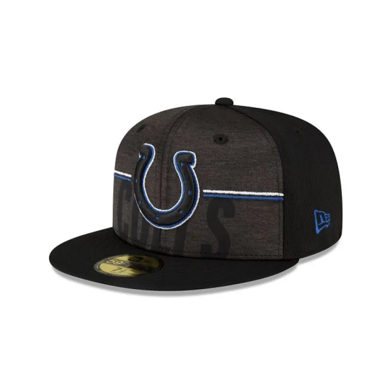 Indianapolis Colts 2023 Training Black 59FIFTY Fitted Hat sold by New Era