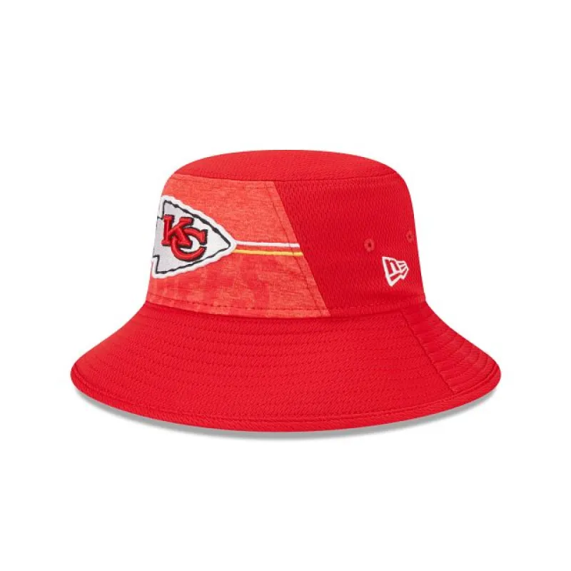 Kansas City Chiefs 2023 Training Stretch Bucket Hat sold by New Era