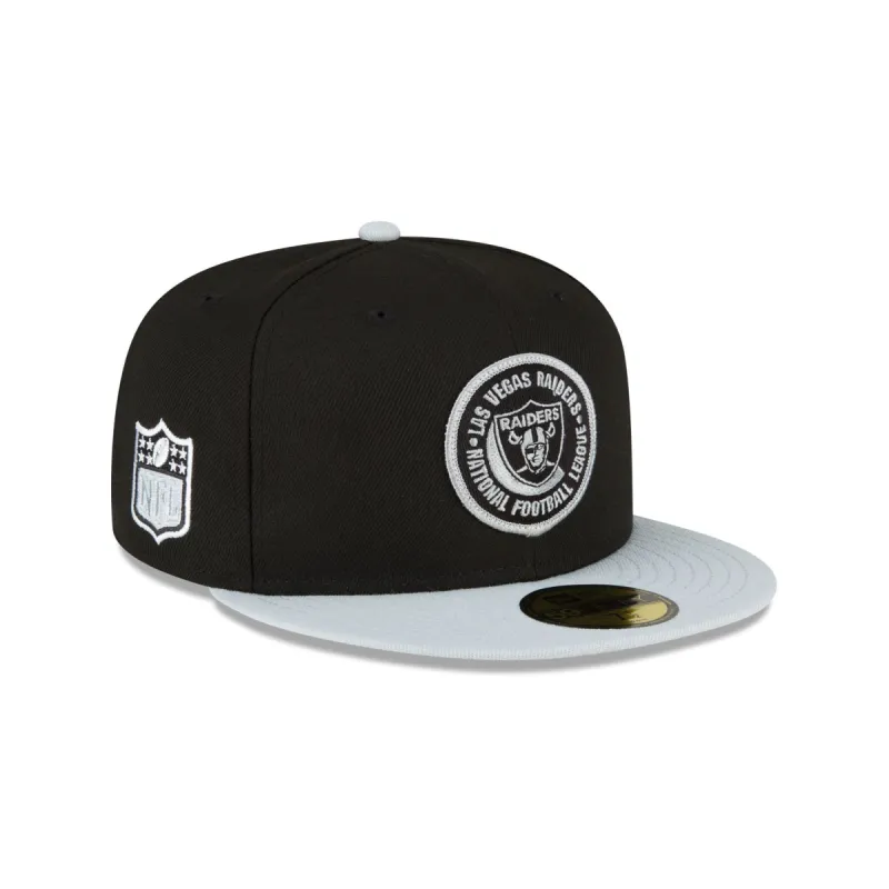 Las Vegas Raiders 2023 Sideline Team Patch 59FIFTY Fitted Hat sold by New Era