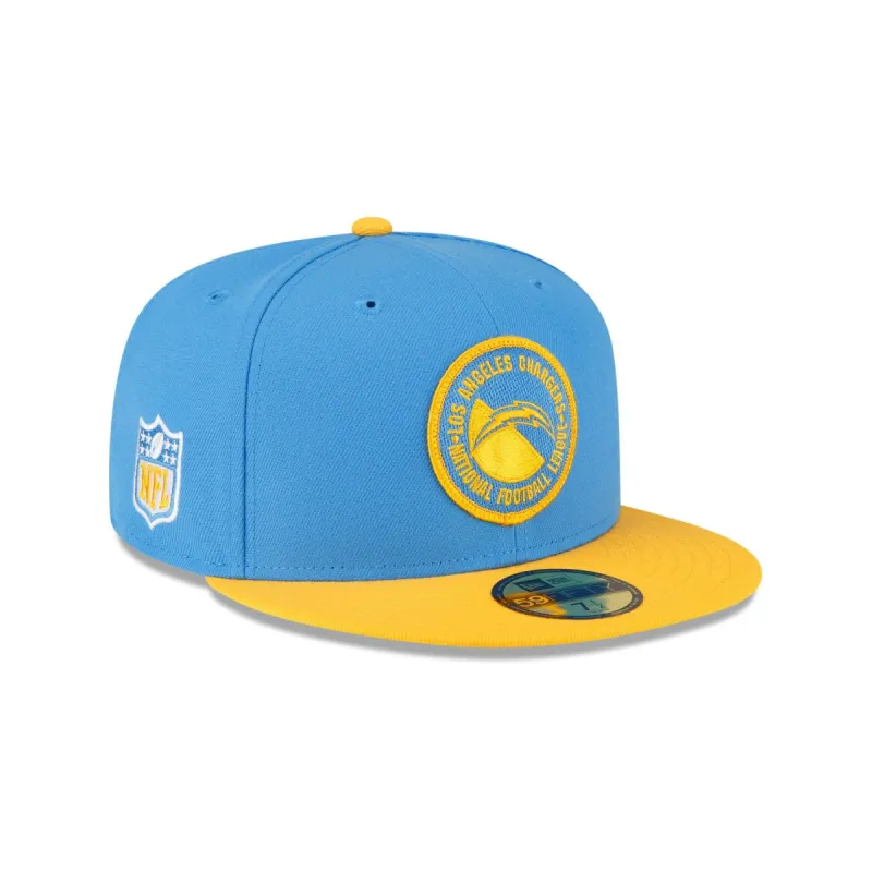 Los Angeles Chargers 2023 Sideline Team Patch 59FIFTY Fitted Hat sold by New Era