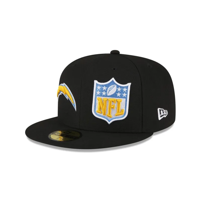 Los Angeles Chargers 2023 Sideline Black 59FIFTY Fitted Hat sold by New Era