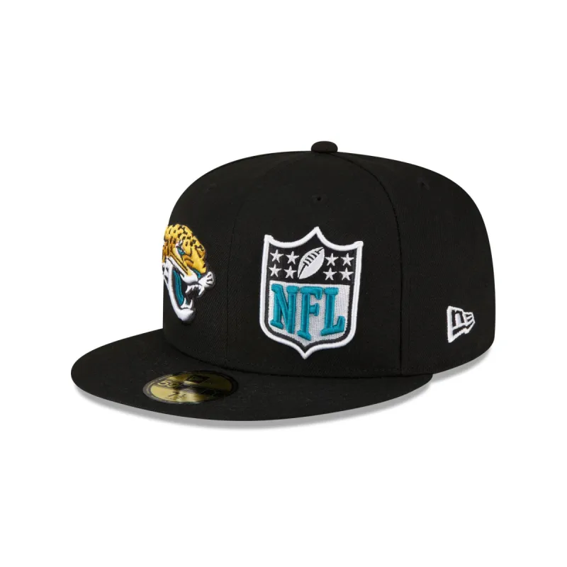 Jacksonville Jaguars 2023 Sideline Black 59FIFTY Fitted Hat sold by New Era