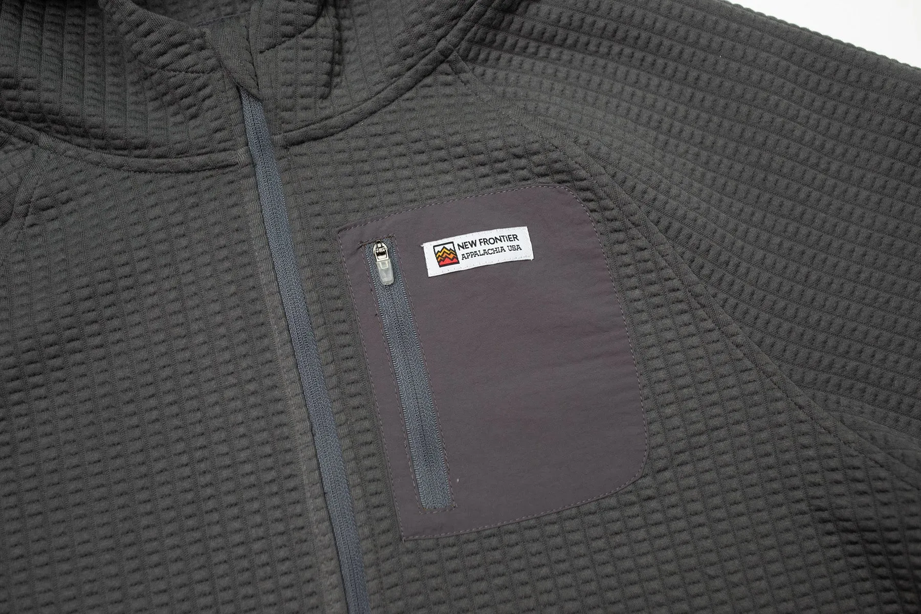Men's Waffle Tech Hoodie (Carbon) sold by New Frontier product image thumbnail 3