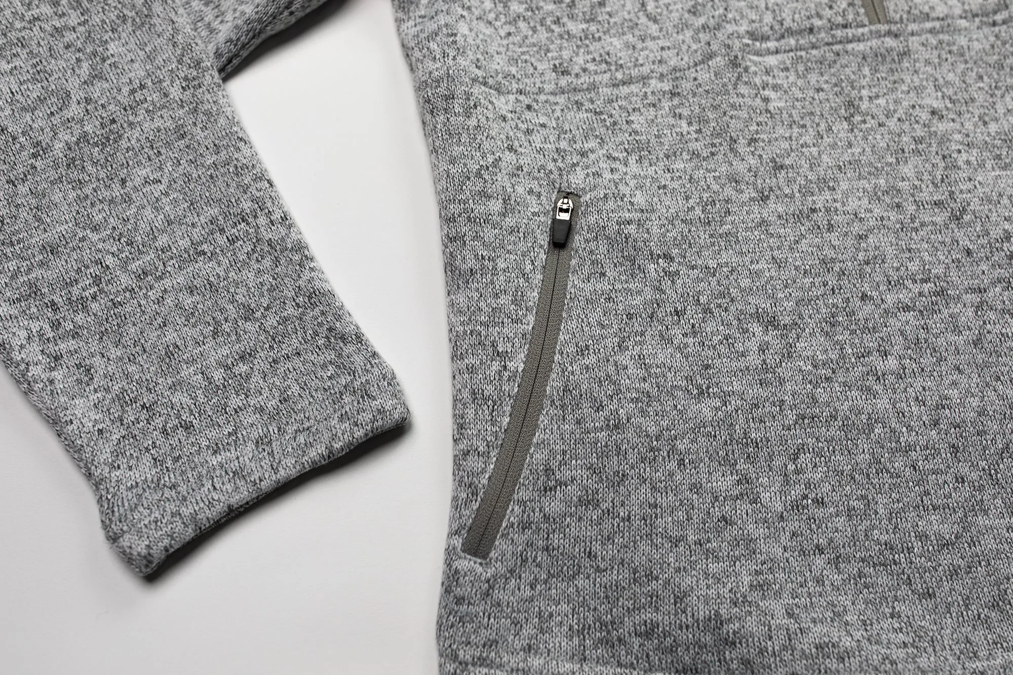 Women's Premium 1/4 Zip Pullover (Ash) sold by New Frontier product image thumbnail 5