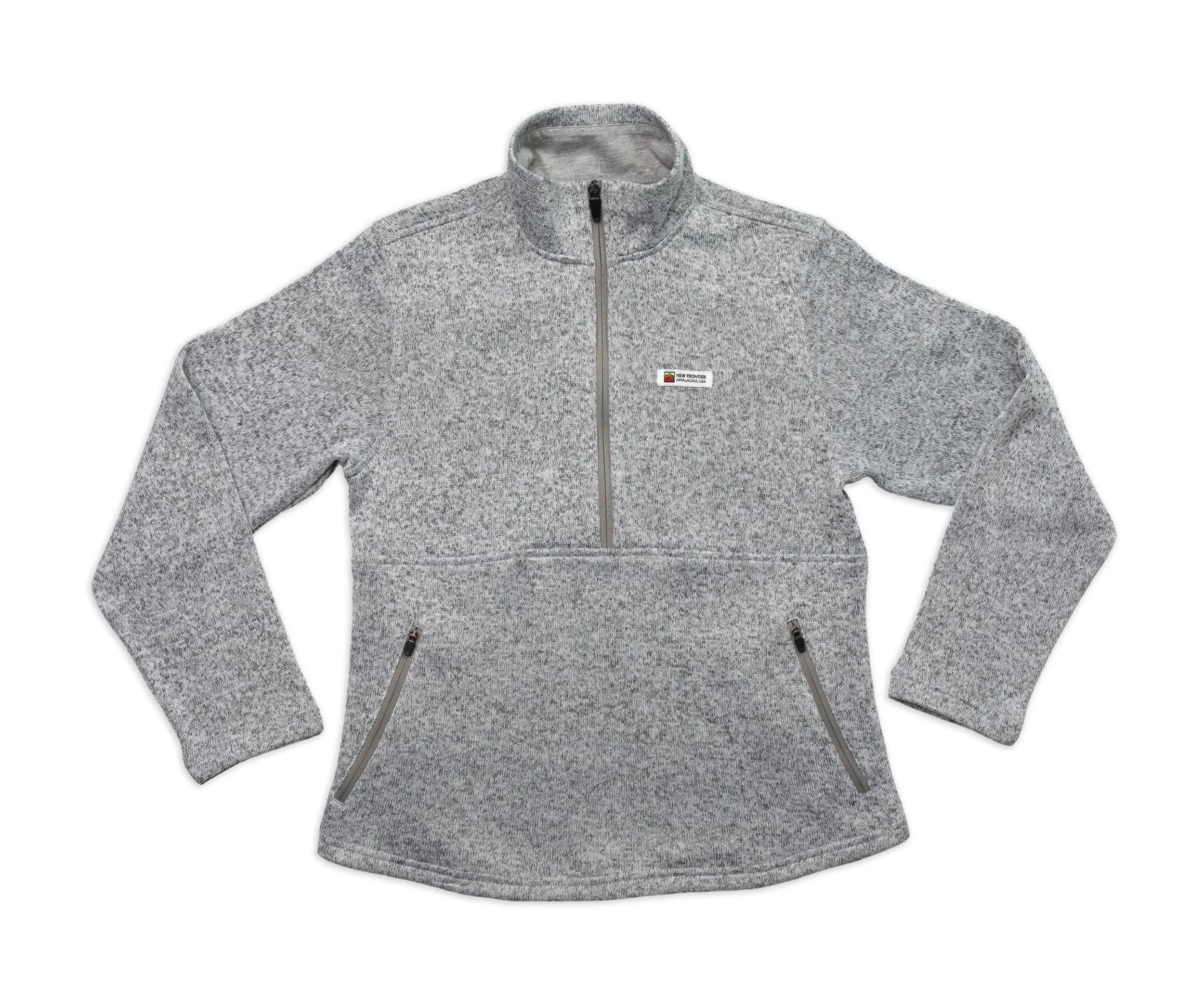 Women's Premium 1/4 Zip Pullover (Ash) sold by New Frontier product image thumbnail 2