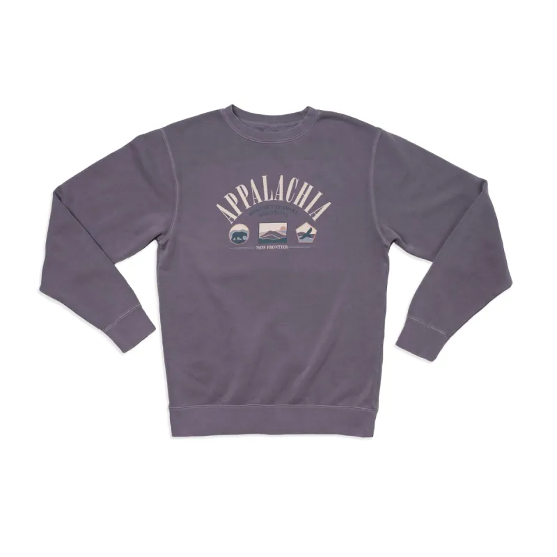 90's Appalachia Crewneck (Grape) sold by New Frontier