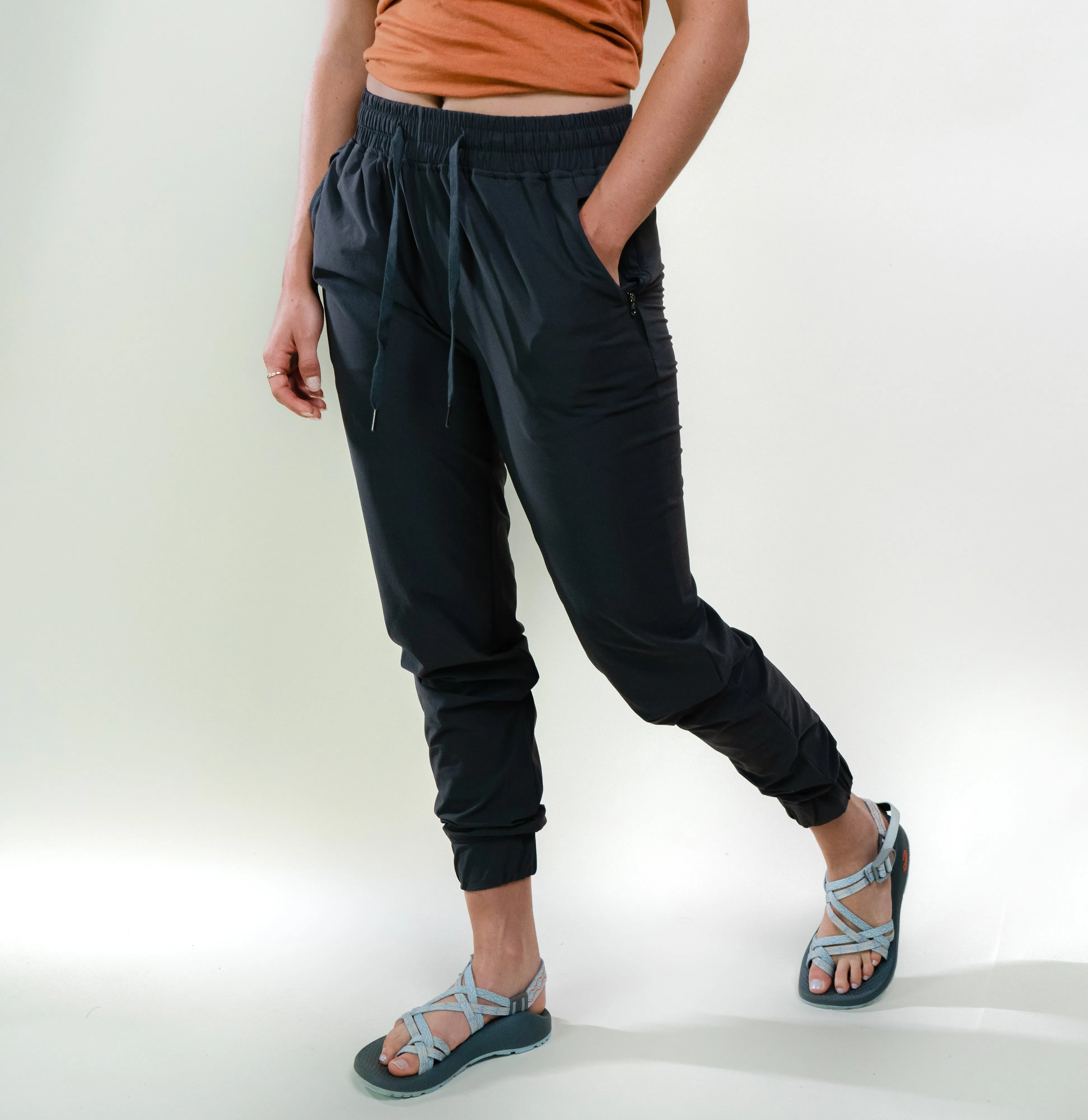Women's Stretch Tech Jogger (Charcoal) sold by New Frontier